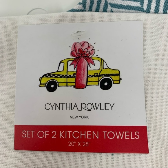 NWT Cynthia Rowley Set of 2 Kitchen Towels - Picture 4 of 4